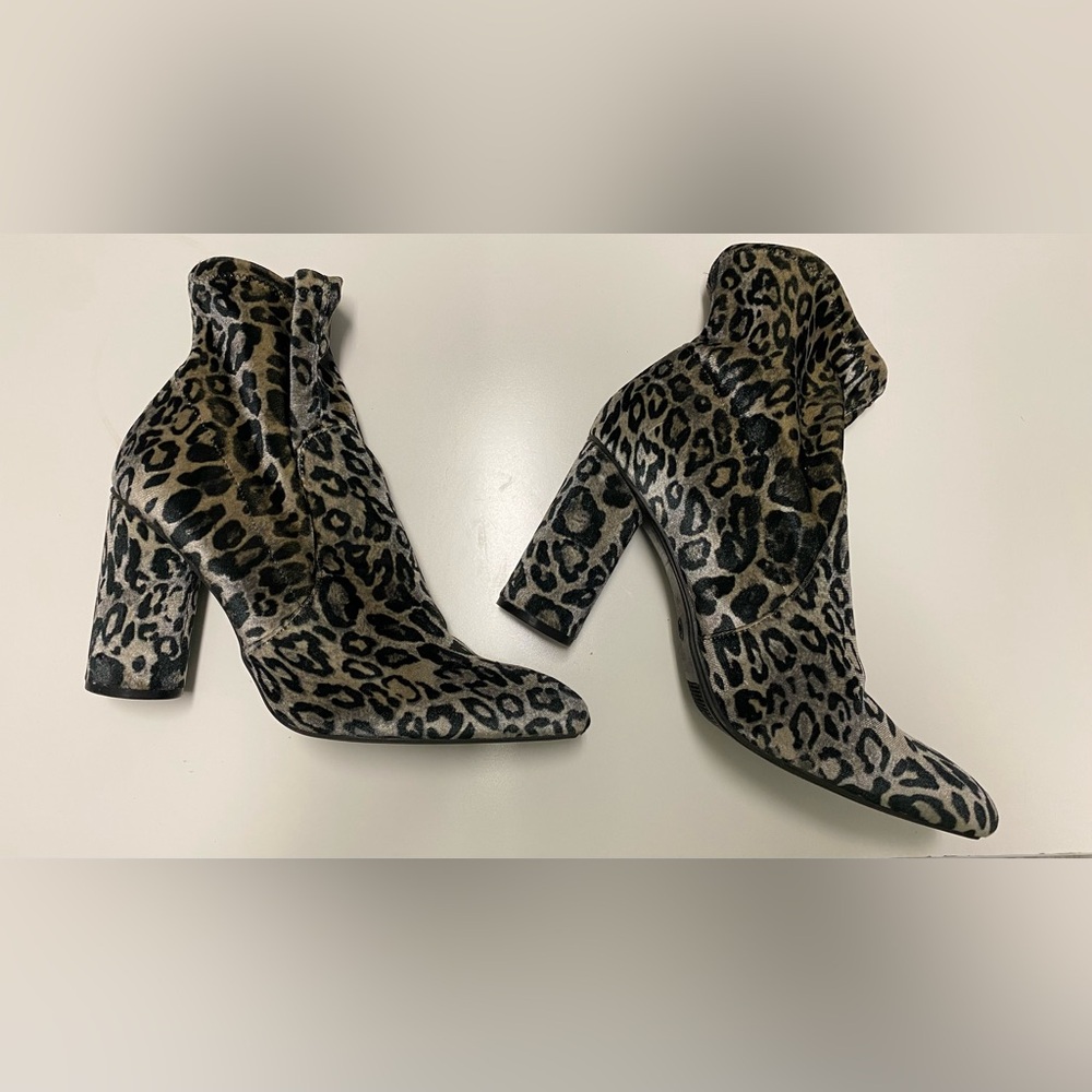 Leopard Print Ankle Boots - Picture 2 of 3